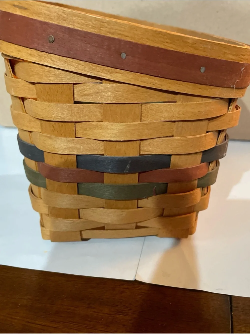 Longaberger Shades Of Autumn Recipe Basket 1994